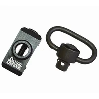 quick release detach push button sling swivel adapter set picatinny rail mount base 20mm connecting sling ring