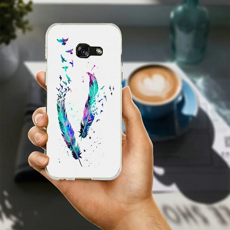 Printing Patterns Feather Dream Catcher For Samsung Galaxy A3 A5 A7 J1 J2 J3 J5 J7 2016 2017 Coque Shell Soft TPU Phone Cases | Мобильные