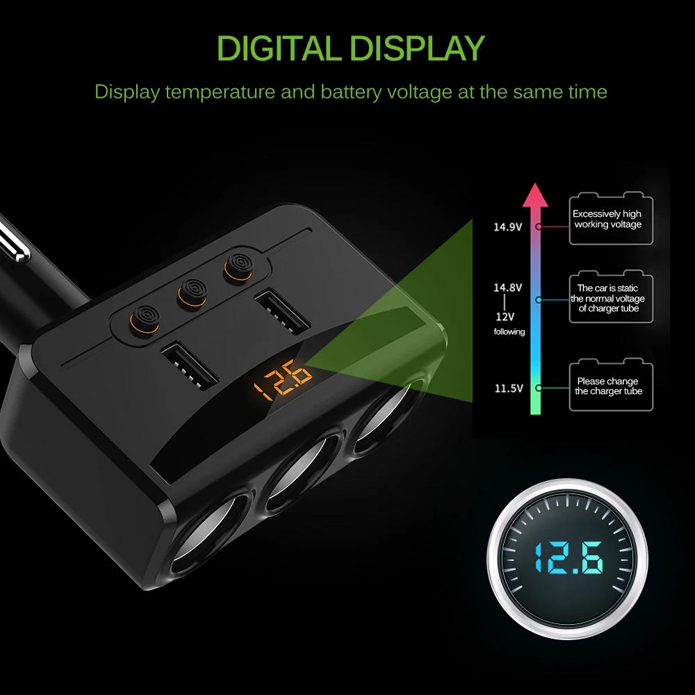 Разветвитель для прикуривателя 100 Вт а | Автомобили и мотоциклы