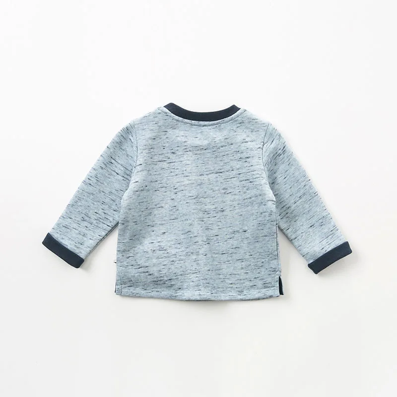 DBA9551 dave bella spring baby boys T-shirt children long sleeve print tops high quality pullover kids fashion tees | Мать и ребенок