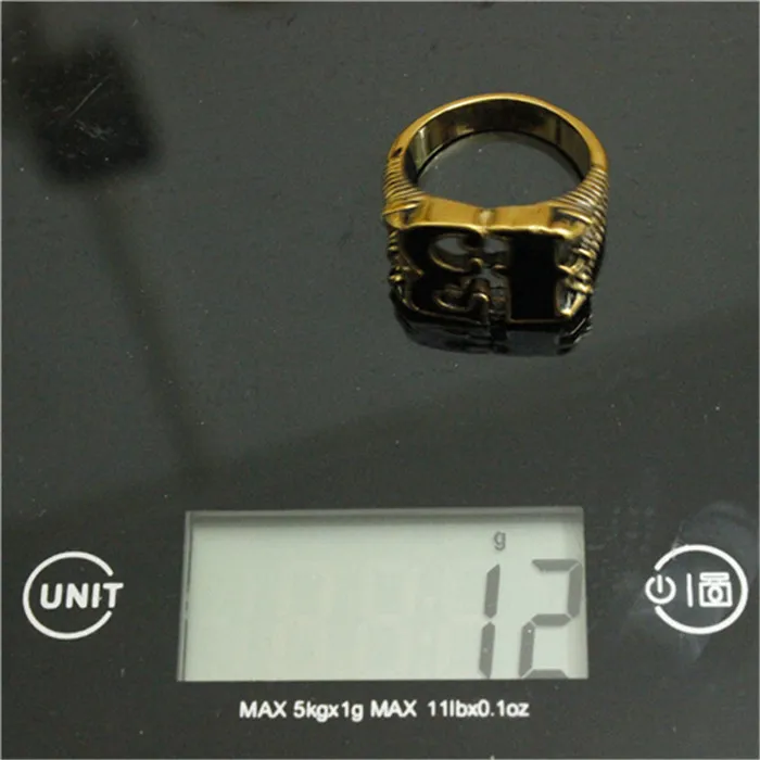 1 шт Новое прибытие коготь дракона золотое черное кольцо 316L нержавеющая сталь