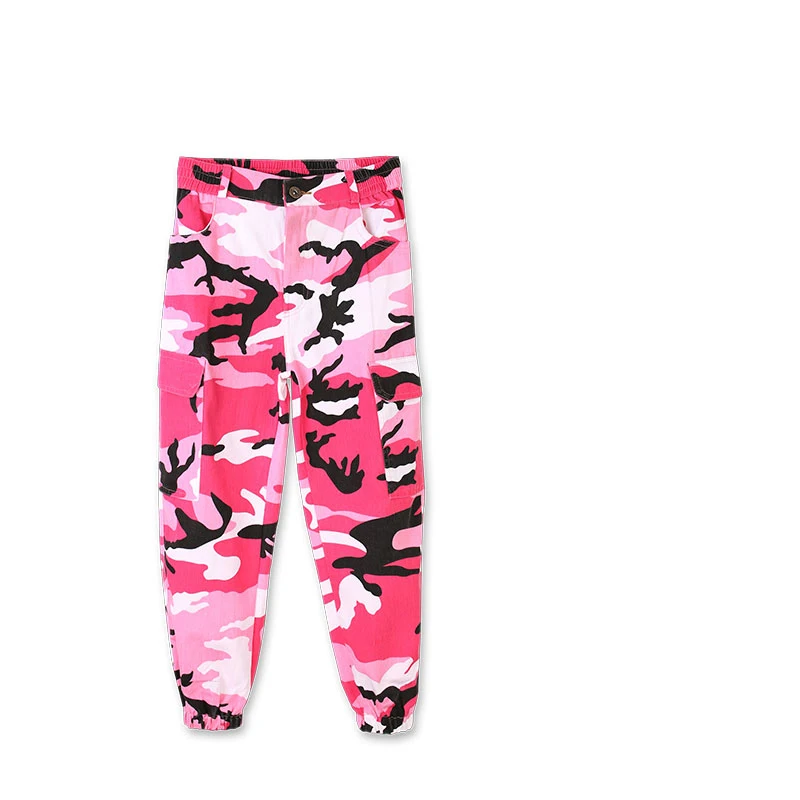 Pants Костюм в стиле хип-хоп для девочек; детские костюмы для джазовых танцев; розовая, оранжевая камуфляжная куртка; брюки для мальчиков; одежда для уличных танцев; шоу; DN2591 - Цвет: Pants