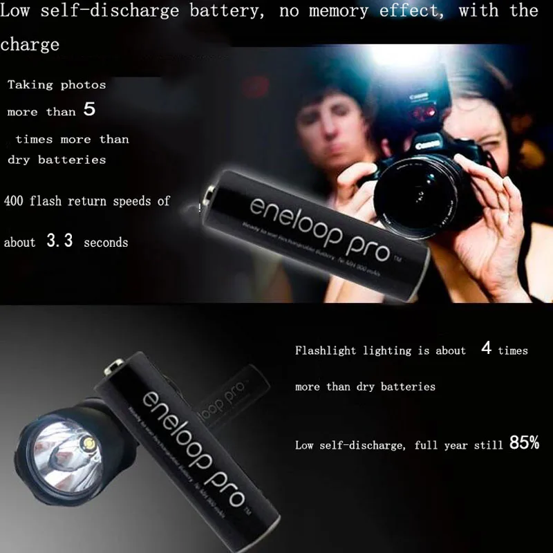 Panasonic 1.2V 2500mAh NI-MH AA rechargeable battery For Flashlight Camera Toy remote control PreCharged high capacity Battery