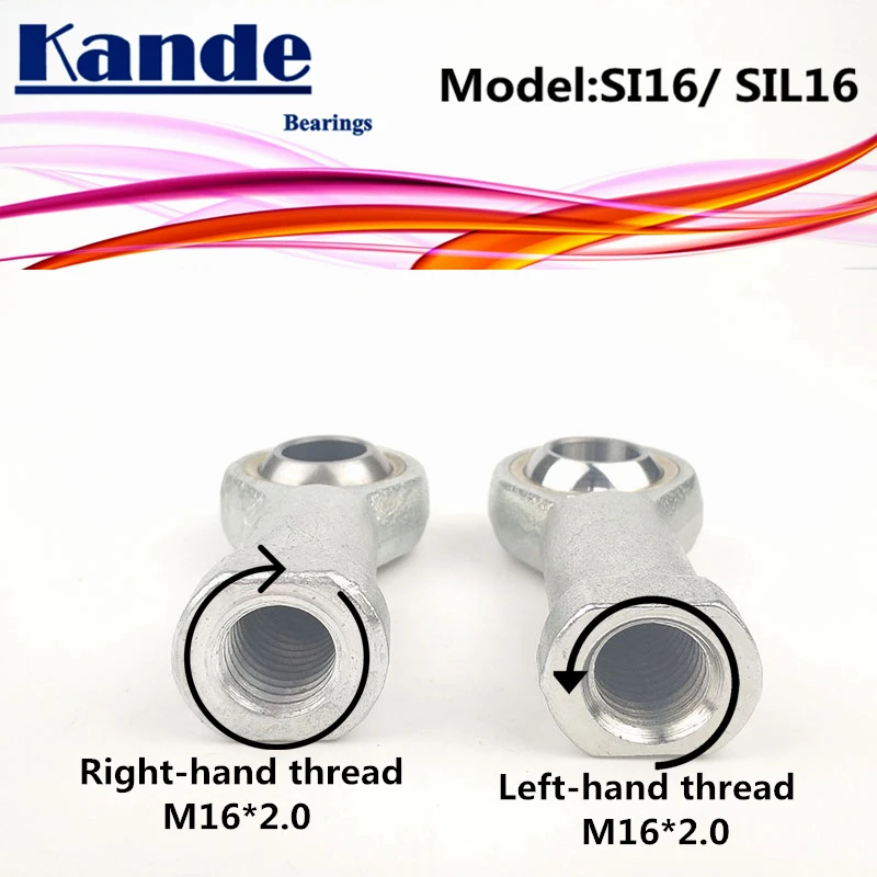 Kande подшипники PHSA16 PHSAL16 SI16T/K SI16 SI16LT/K SI16L SI16T 2 шт. стержень конец подшипника M16