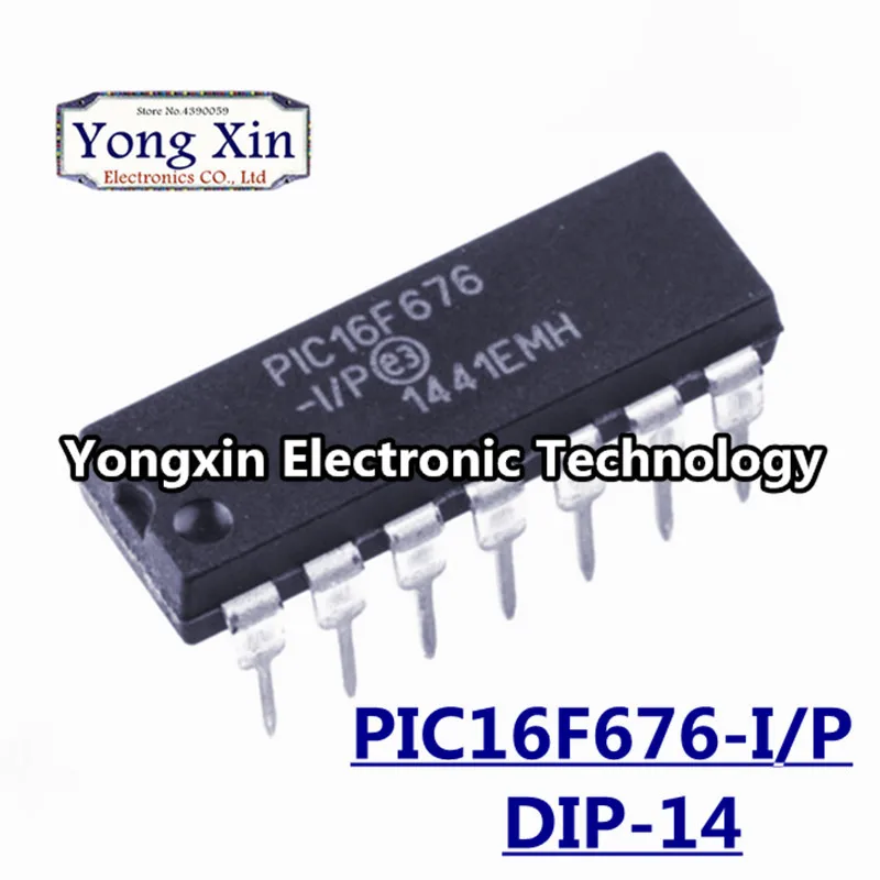 5 шт./лот PIC16F676-IP PIC16F676-I/P PIC16F676 16F676 DIP-14 лет новый оригинальный | Обустройство дома