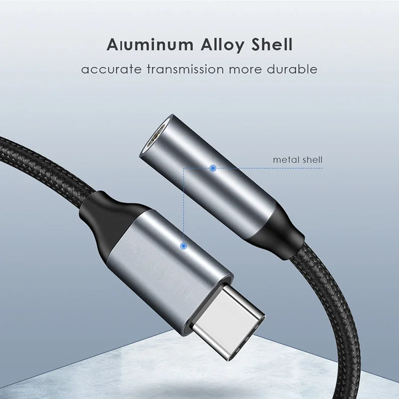 USB Type C до 3 5 мм разъем для наушников AUX аудио кабель адаптер Xiaomi Huawei honor