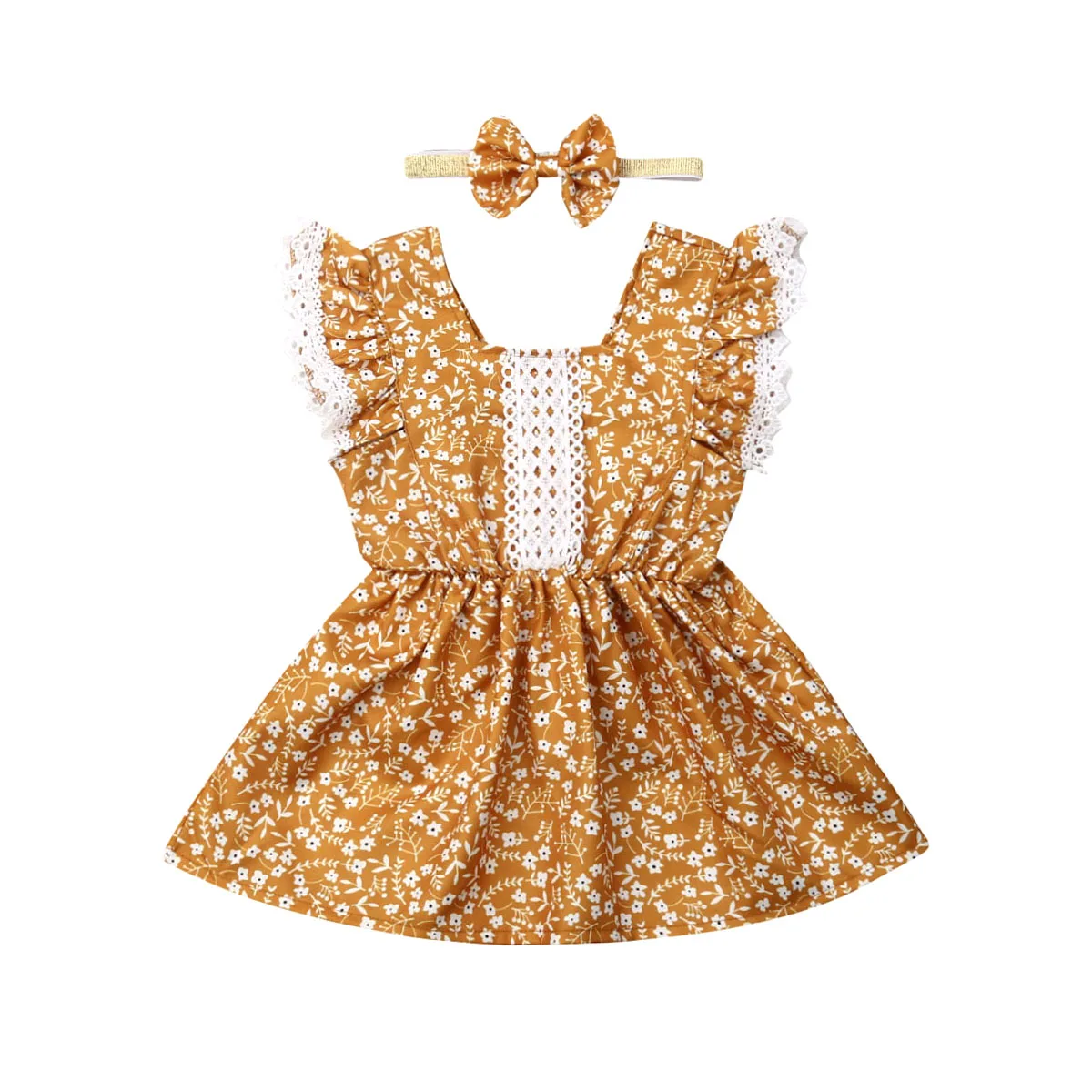 Летний безрукавный комбинезон с принтом для сестер платье повязка на голову |