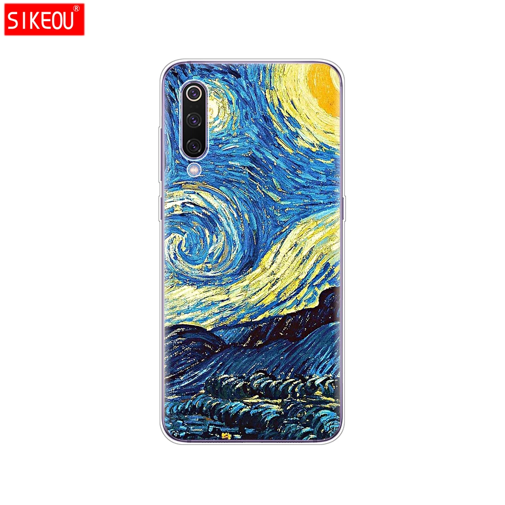 12094 case for xiaomi mi 9 case cover Cartoon Silicone Soft TPU Cover For xiaomi Mi9 xiaomi 9 SE Case Phone Shell bumper etui flower - Цвет: 12094
