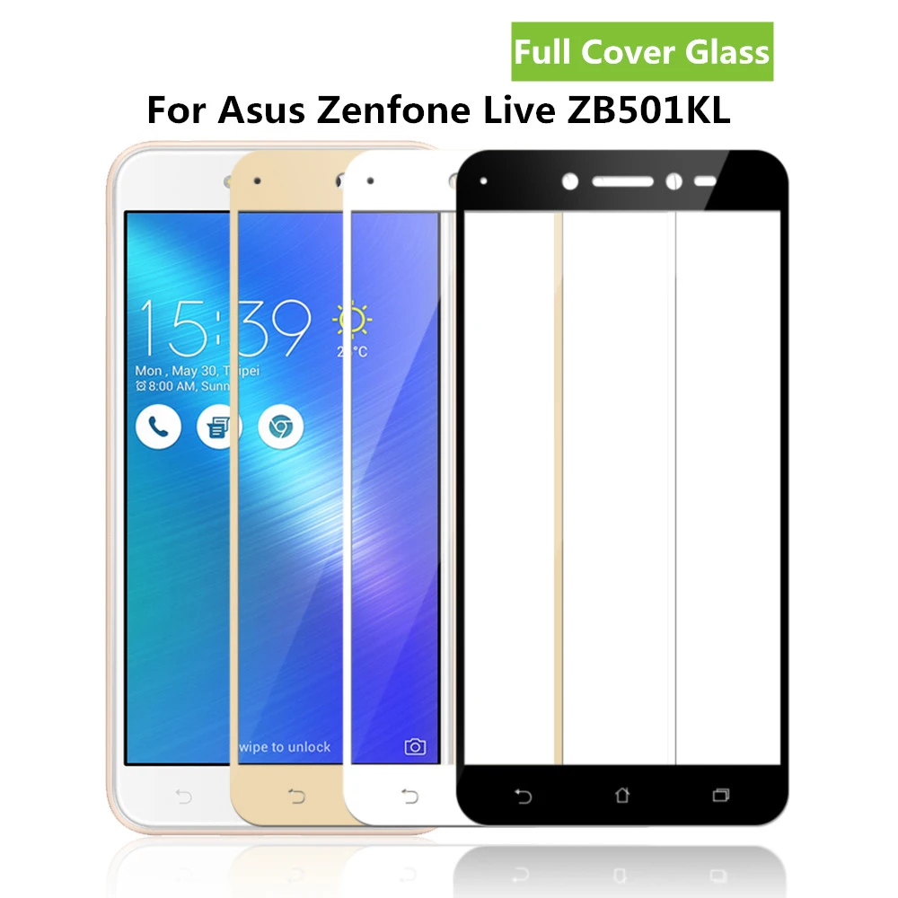 3D закаленное стекло для ASUS Zenfone Live ZB501KL Полное покрытие экрана Взрывозащищенная