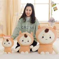 27cm 45cm 55cm cute plush korean dolls soft ghosts kong yu with buckwheat doll toys buckwheat pillow kids gifts