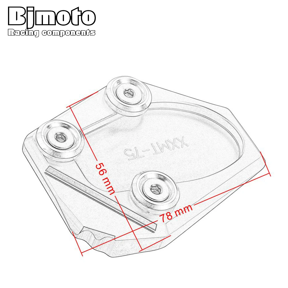 Аксессуары для мотоциклов Yamaha FZ1 2006 2007 2008 2009 2010 2011 2012 2013 2014 боковая подставка с ЧПУ