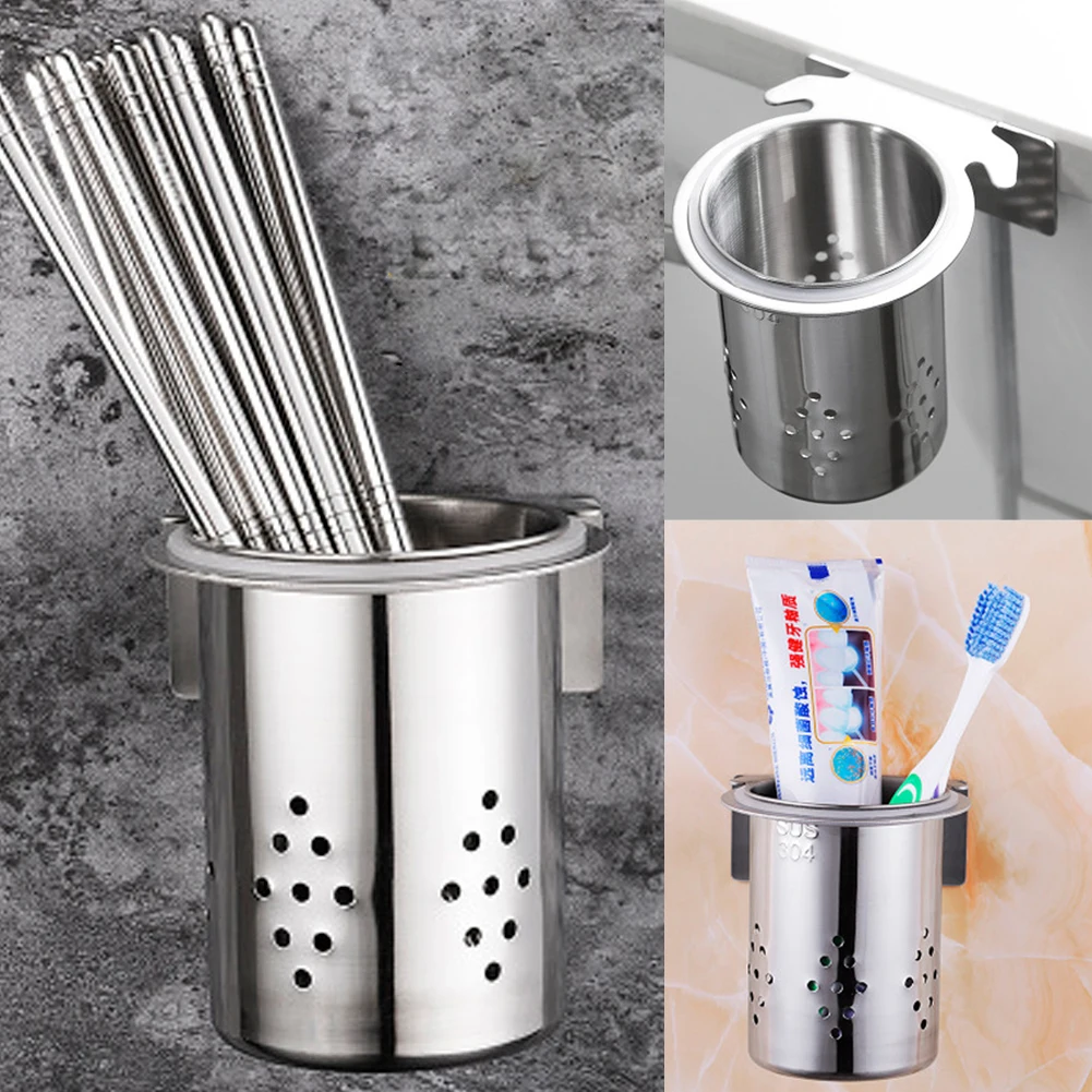 Палочки для еды из нержавеющей стали трубки полка хранения посуды сушилка