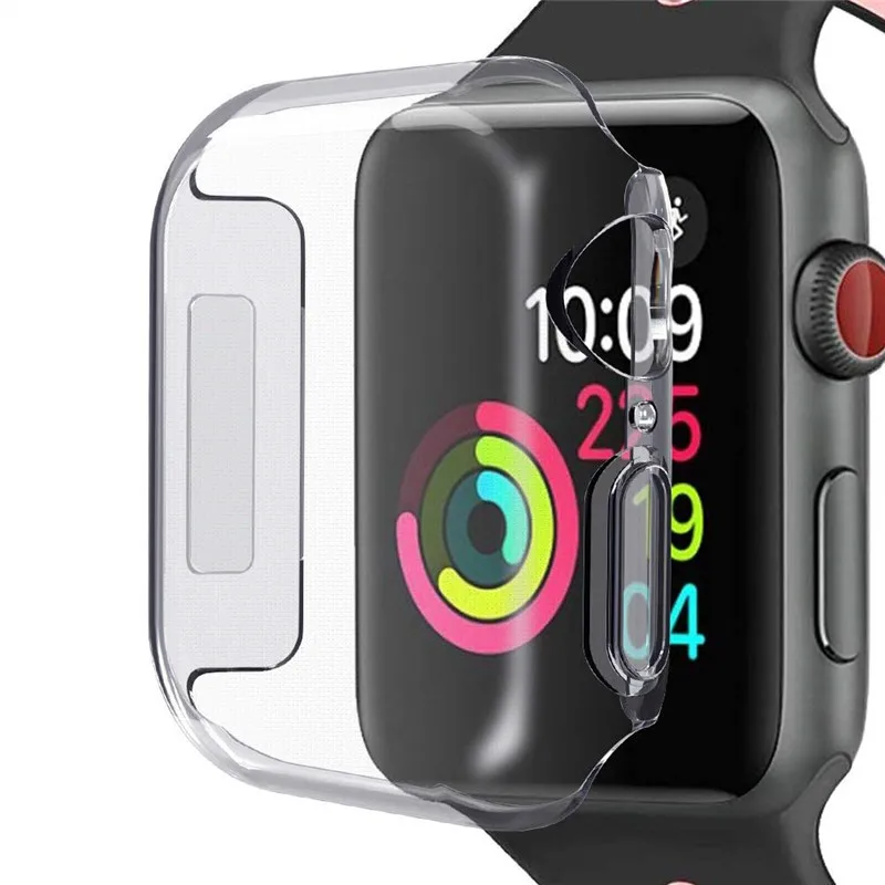 Аксессуары для часов Apple Watch 40 мм 44 чехол из ТПУ мягкая защитная пленка экрана