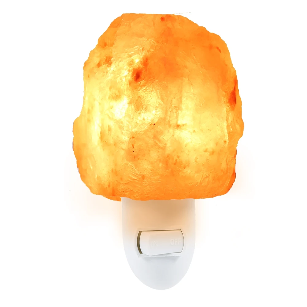 E14 natural shape salt rock night light hand-carved crystal wall lamp 360 degree rotatable | Лампы и освещение