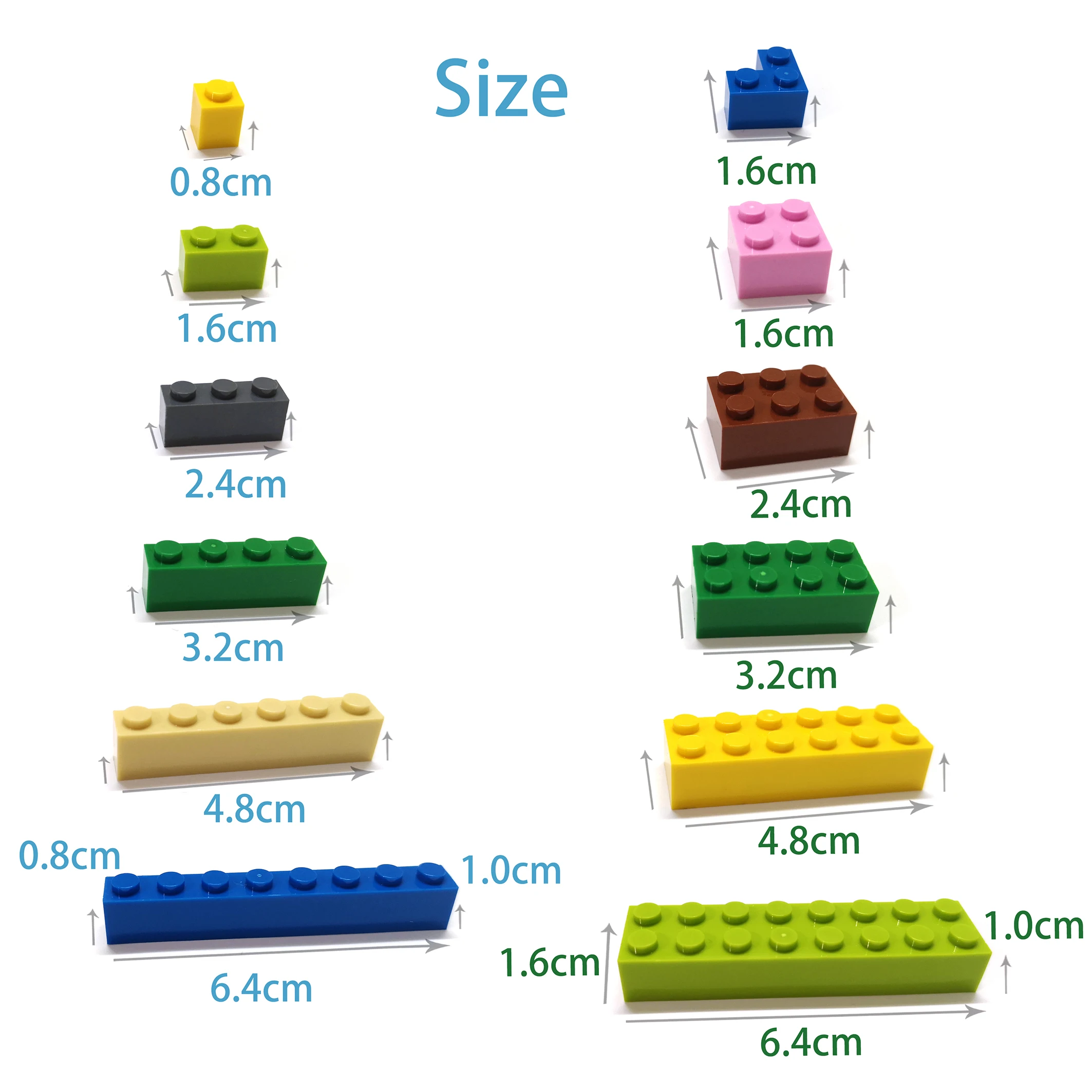 

240pcs DIY Building Blocks Thick wall Figures Bricks 1x3 Dots Educational Creative Size Compatible With Brand Toys for Children