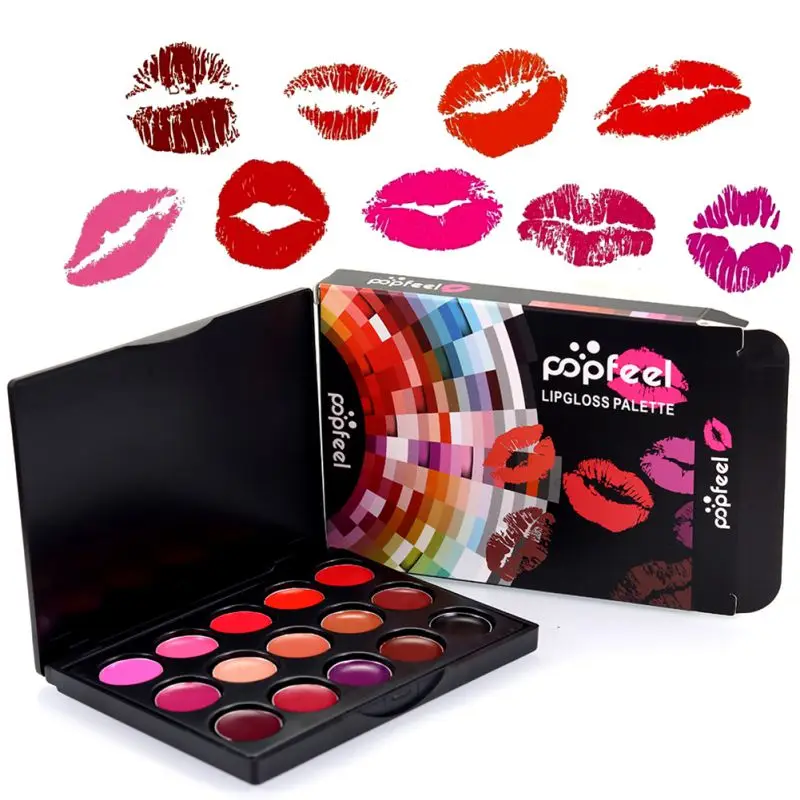 Popfeel макияж Nude Lip бренд косметики длительный мини-пигмент чёрный коричневый