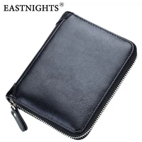eastnights new leather men credit card holder women bank id card wallet bussiness name card book passport cover 40 card sleeves