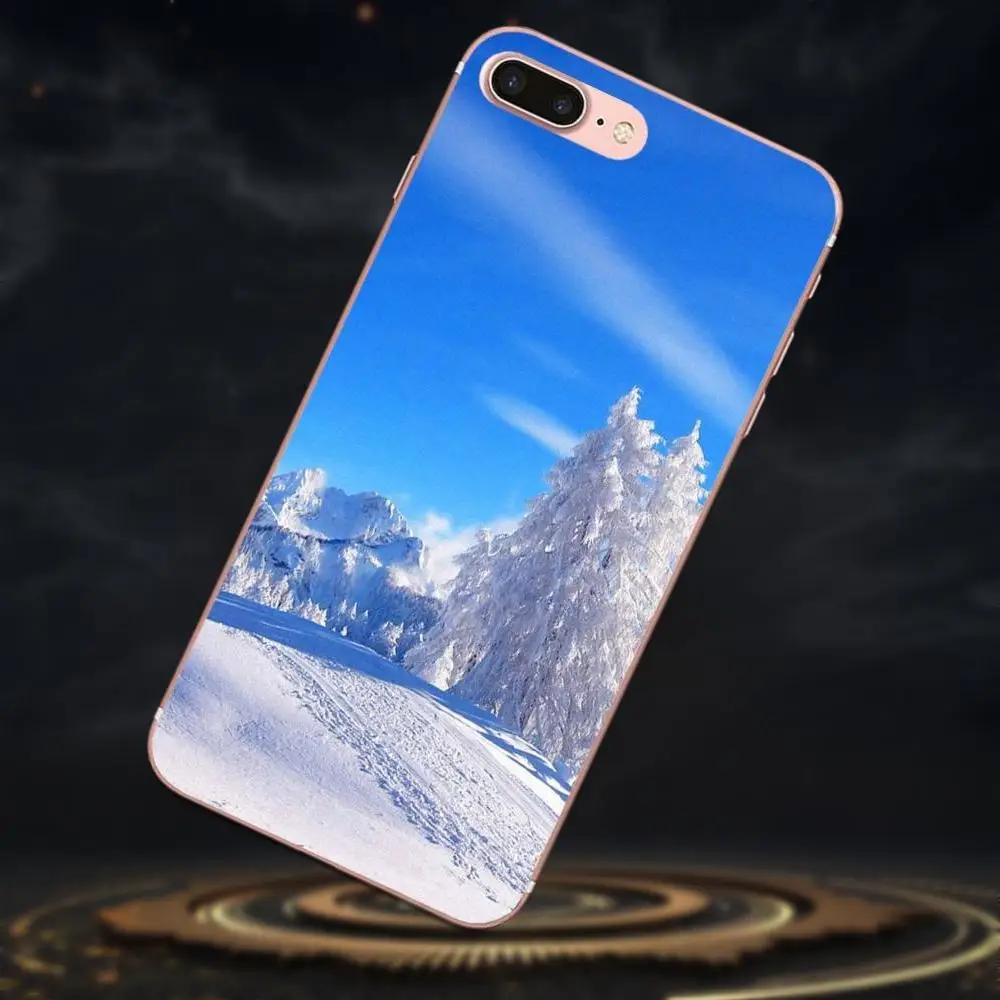 Зимний пейзаж природа для Xiaomi Redmi Note 2 3 3S 4 4A 4X 5 5A 6 6A Pro Plus Мягкий Силиконовый ТПУ
