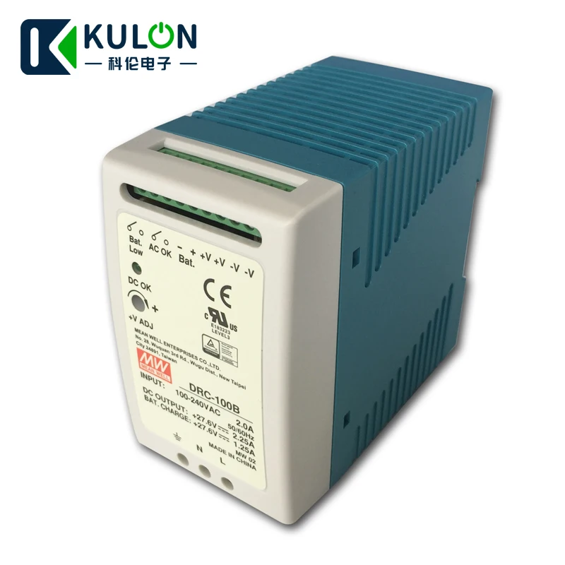 MEAN WELL DRC-100B 96 Вт 24-30 в AC/DC meanwell din-рейку безопасности питания с зарядным устройством(функция UPS) DRC-100