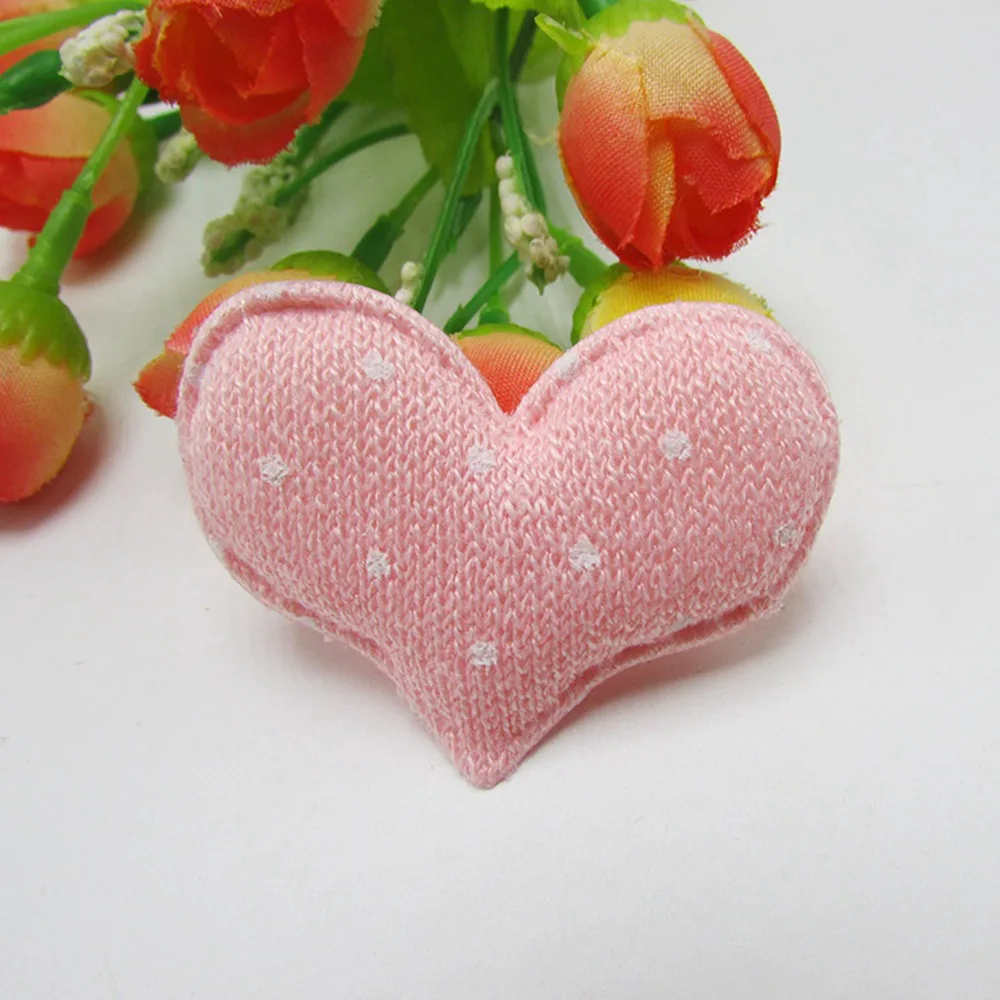 2 pink 100 шт./лот Teddy love в сердце ручной работы мягкий резные декоративные элементы для мебели для одежды интимные аксессуары и девушка украшения волос украшения - Цвет: 2 pink