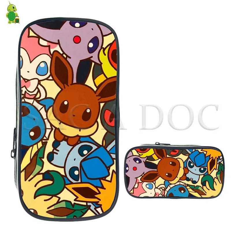 12 Pokemon Pikachu Eevee косметический чехол для детей, большой размер, для карандашей, коробка для мальчиков, Детские канцелярские принадлежности, сумки для хранения, школьные принадлежности, сумка для макияжа - Цвет: 12