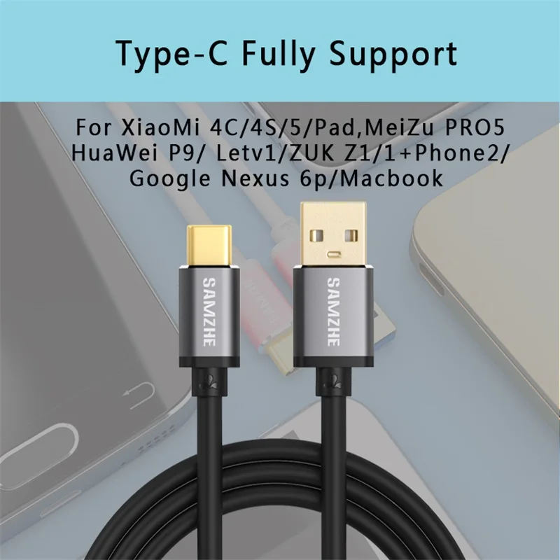 SAMZHE USB2.0 Тип usb C зарядный кабель для мобильного телефона 5В 2A USB C зарядный кабель для передачи данных для Xiaomi samsung huawei 0,25 м/0,5 м/1 м/1,5 м/2 м