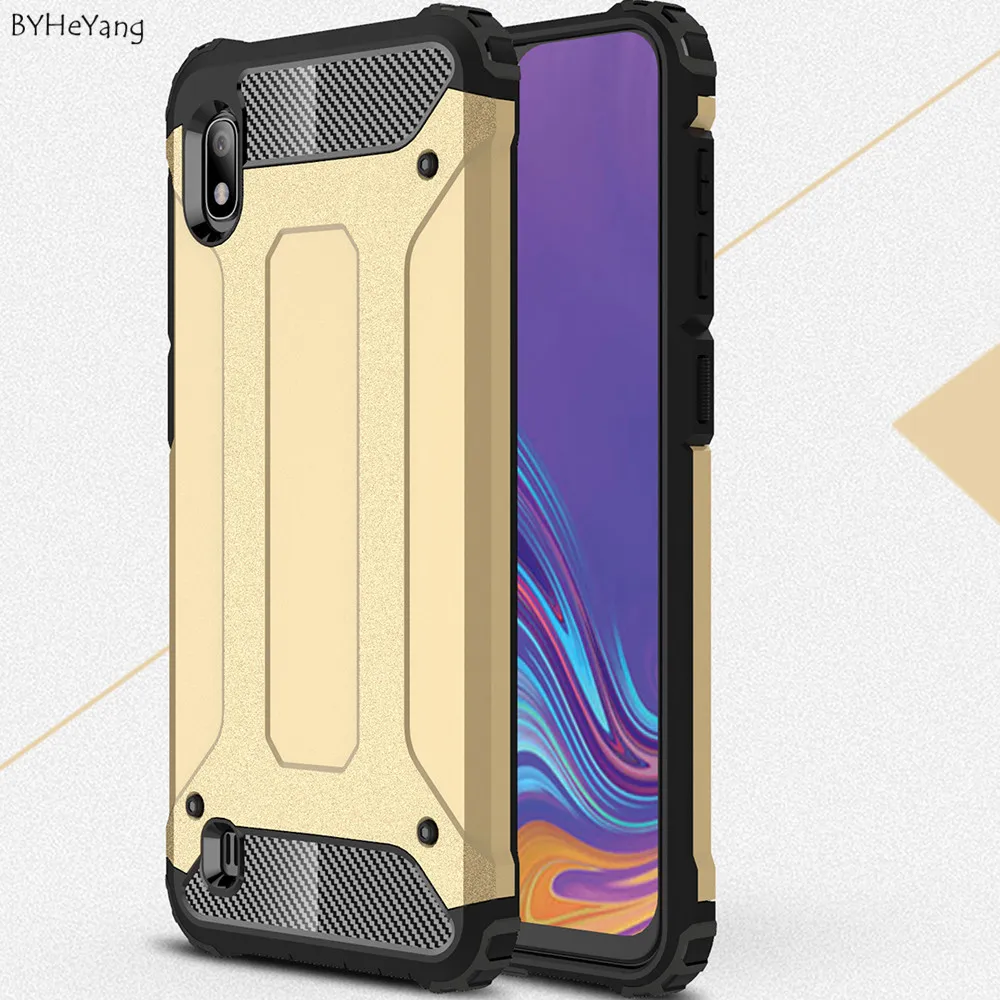 Чехол для Samsung A10 Galaxy мягкий бампер силиконовая задняя крышка из ТПУ + ПК гибридный