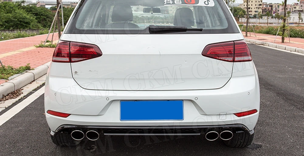 Для Golf MK7.5 задний спойлер диффузор для VW Golf 7 7,5 MK7.5 стандарт и GTI PP защита Бампера