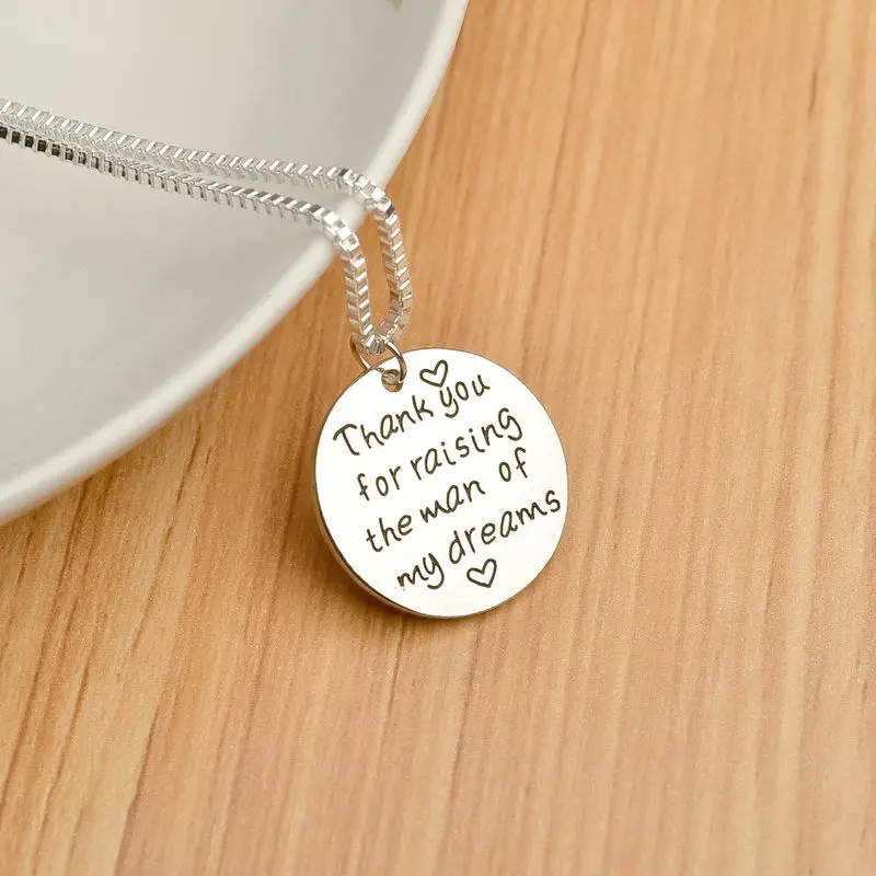 Модное ожерелье с надписью Love Heart Спасибо за воспитание мужчины моих мечт колье