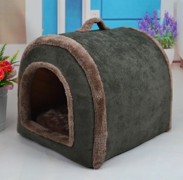

Hand Wash Corduroy Dogs Houses Winter Autumn Warm Pet Beds Dog Cat Sleeping Sofas House Corduroy Pet Kennels Pets Nest