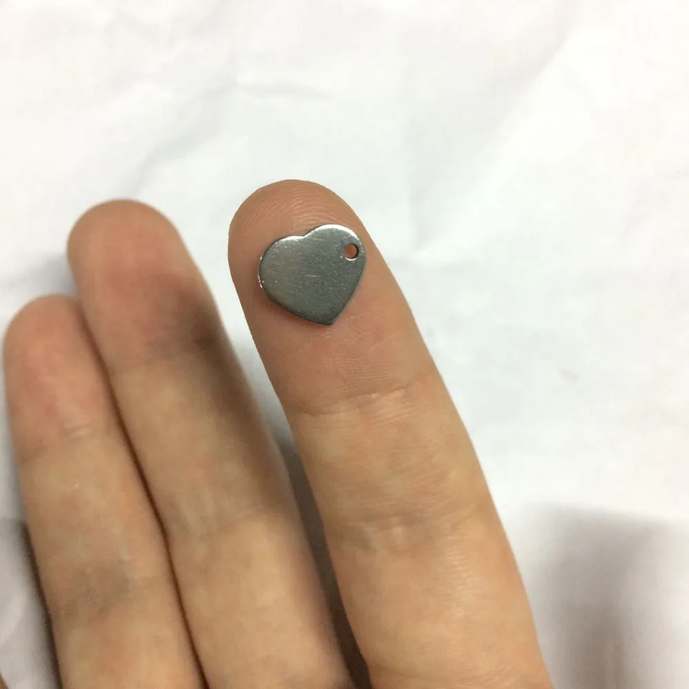 Подвеска в виде сердца LASPERAL из нержавеющей стали 50 шт. для самостоятельного