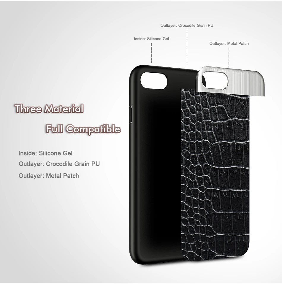 KISSCASS металлический кожаный чехол для iPhone 7, 8, 6, 6S Plus, чехол s, роскошный защитный чехол для телефона, чехлы для iPhone 7, 6, 6S Plus, X, 10