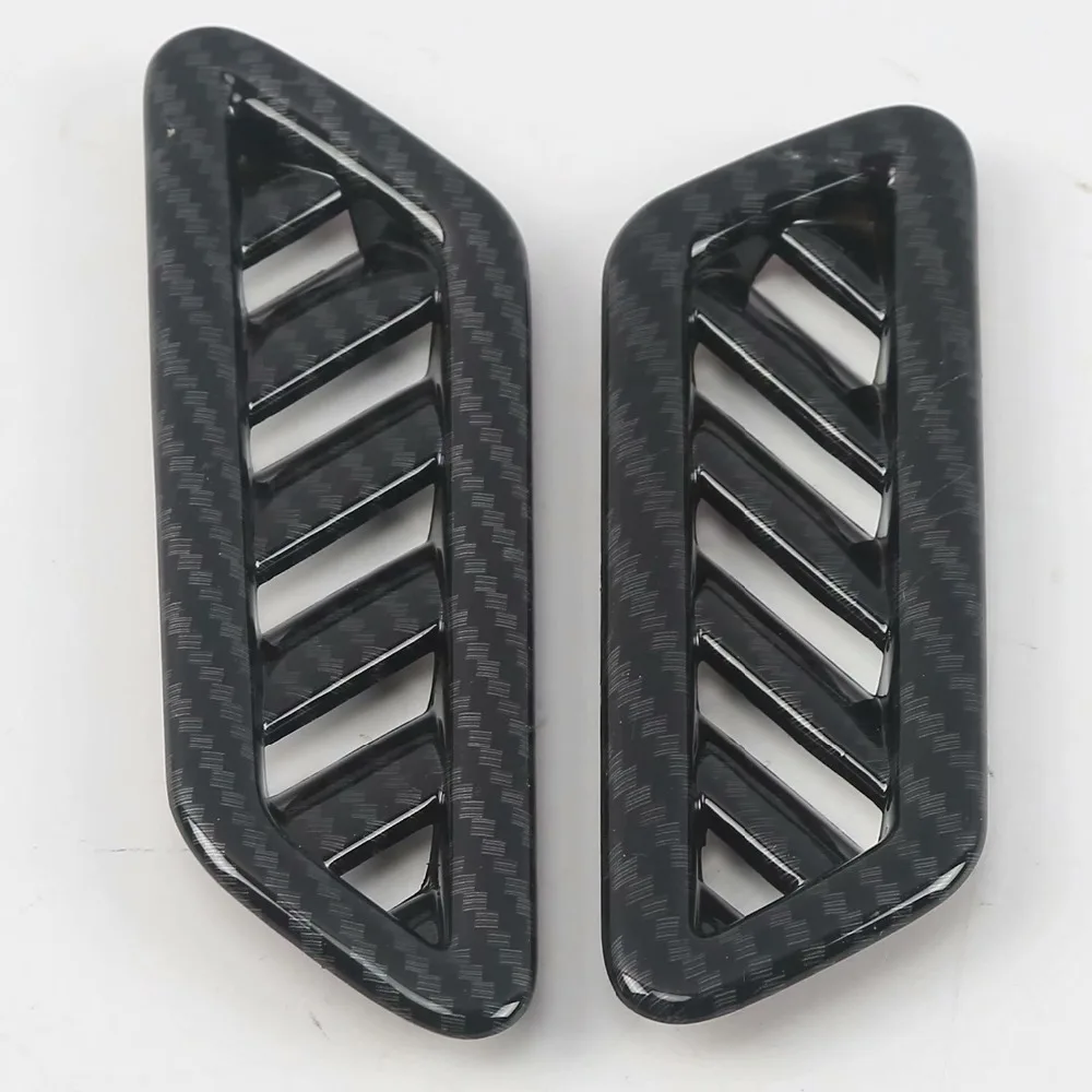 Auto Accessory Side Air Conditioning AC Outlet Vent Frame Cover Trim Matte Carbon Fiber For Volkswagen T-Roc T Roc 2018 - 2021 | Автомобили