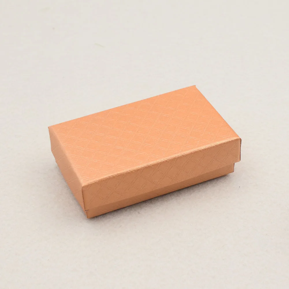 8x5x2.5cm Bronze 8x5x2,5/7,5x7,5x3,5 см картонная пена квадратная упаковка подарочная коробка для кольцо ожерелье браслет серьги ювелирные изделия вечерние поставки - Цвет: 8x5x2.5cm Bronze