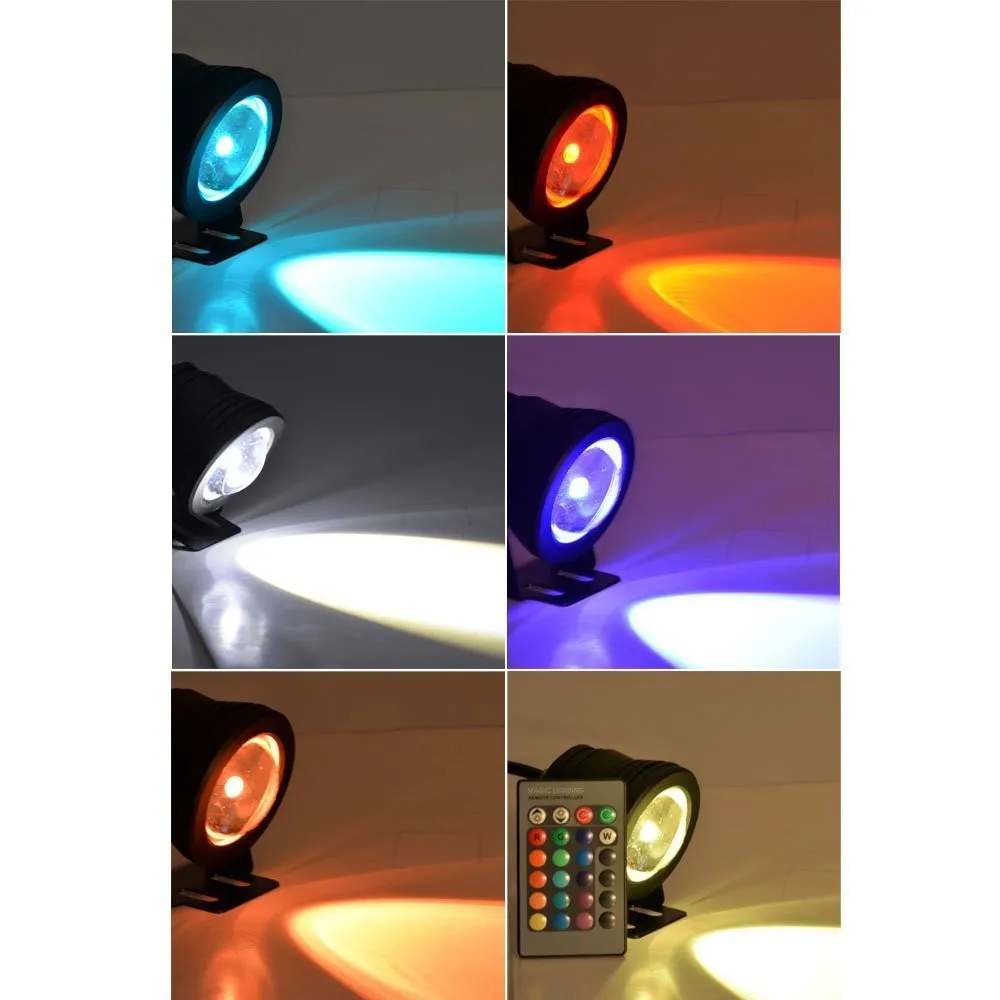 Черный чехол на 12 В постоянного тока 10 Вт RGB светодиодный подводный светильник