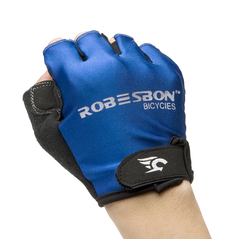 ROBESBON велосипедные перчатки Для мужчин Половина Finger Skidproof дышащий Горная дорога