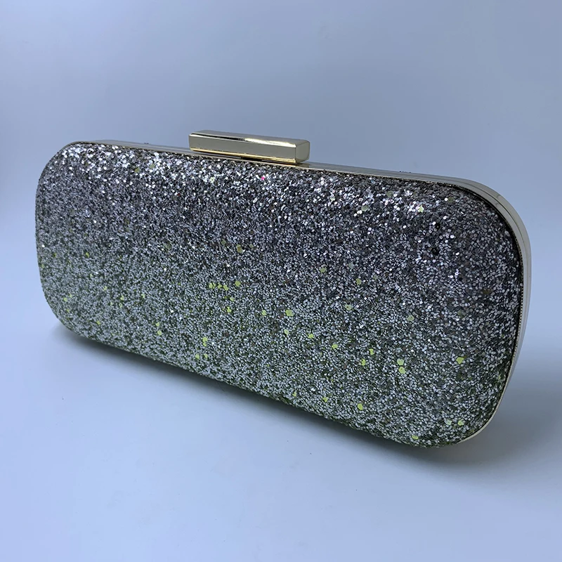 Королевские ночные ручки светильник лые золотые блестки Жесткий Чехол клатч