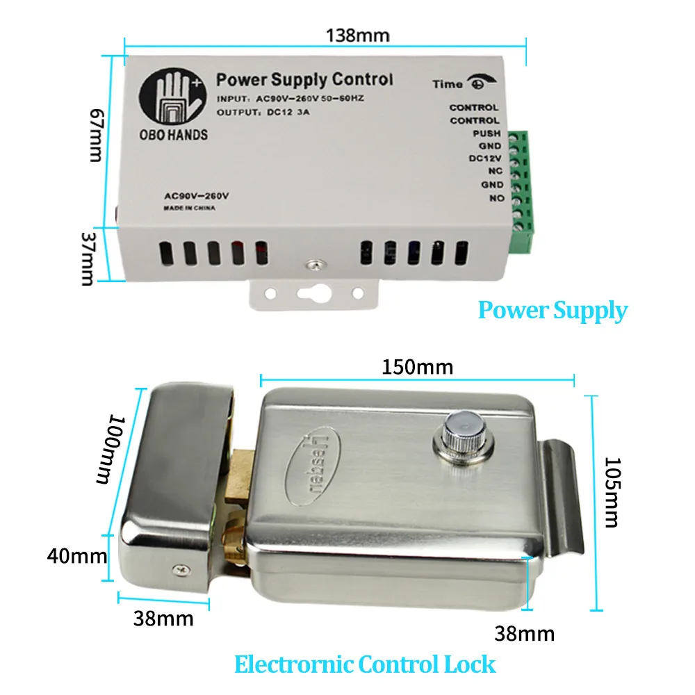 7 ''проводной RFID камера дверной звонок видеодомофон комплект для дома с
