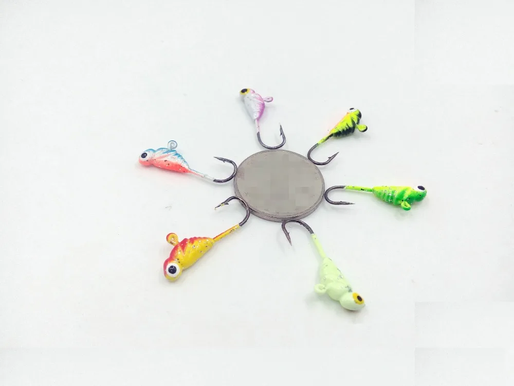 FANTU Mini Metal Fishing Lure Hooks Winter Ice Jig Hook 10# Lead Fish Bait | Спорт и развлечения