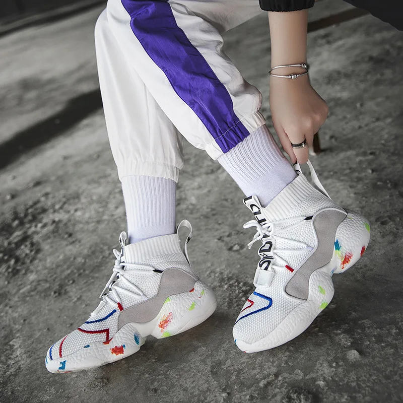 Hip Hop 2019 Men Dad Chunky Black Board Sneakers High Top Platform Women Srreetwear Walkinging Shoes Summer Autumn | Обувь