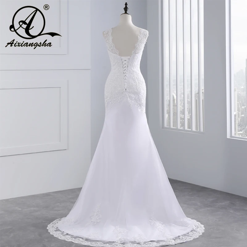 Женское свадебное платье с юбкой-годе кружевное невесты в западном стиле дешево |