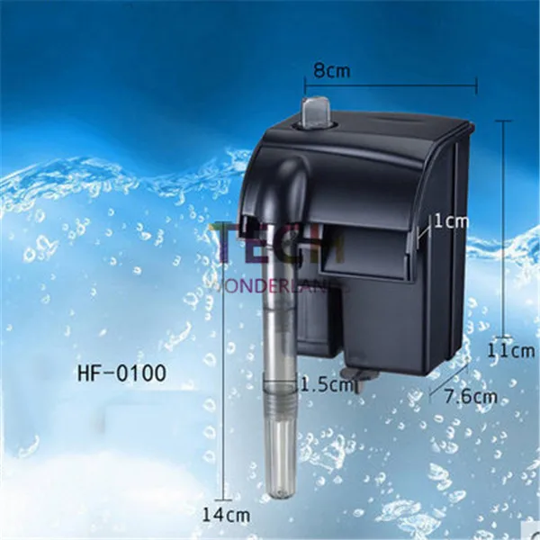 Фильтр водопад для аквариума настенный Многофункциональный фильтр воды внешний