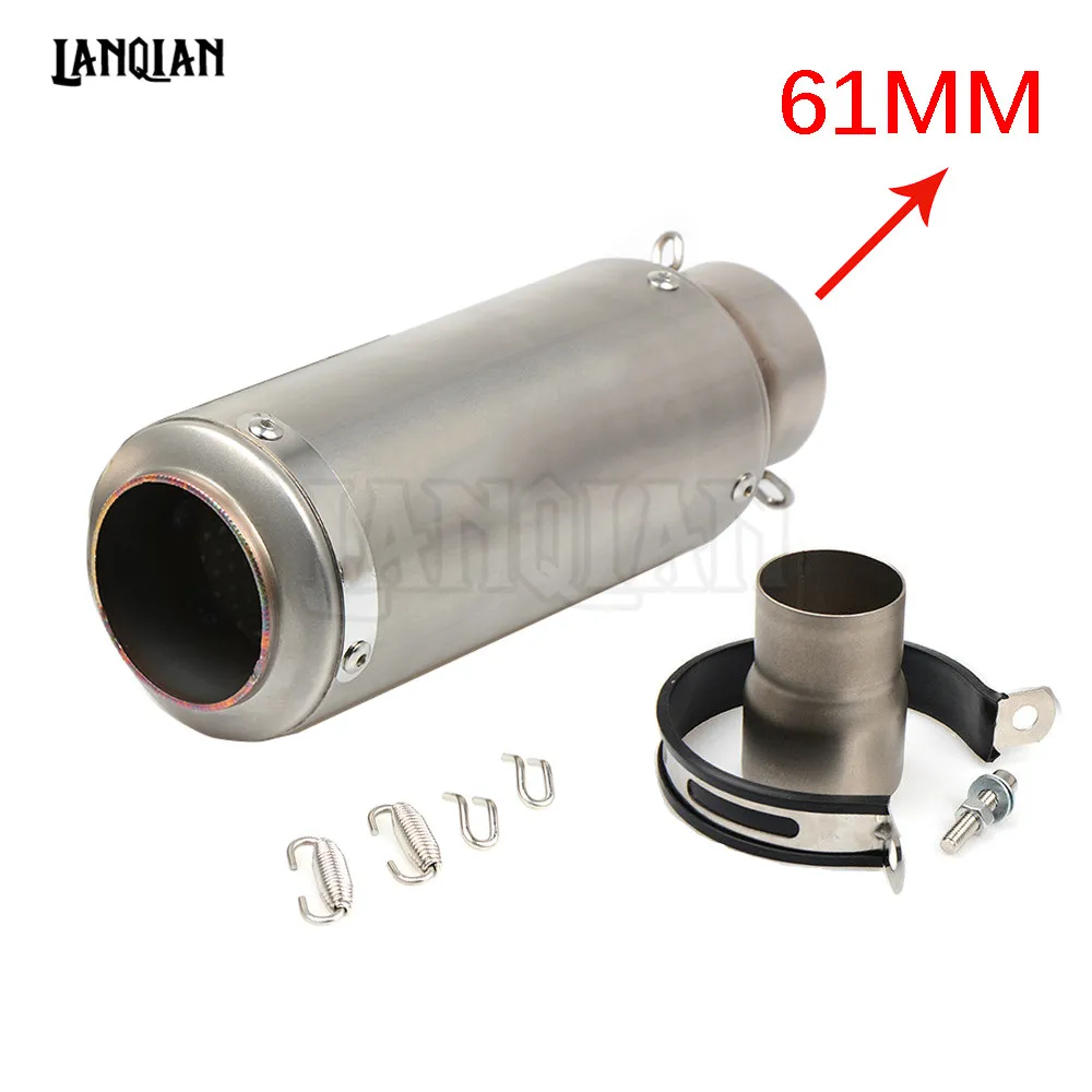 B 61 Для Honda CBR/CB 125R 300R 500R 300F 500F CBR929RR GSXR универсальная мотоциклетная выхлопная труба из углеродного волокна GP Escape глушитель - Цвет: B 61