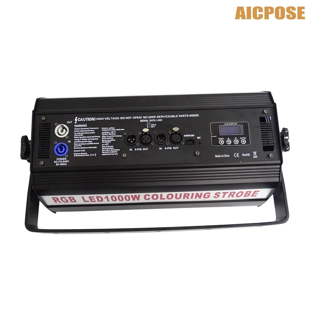 

10Pcs/lots 1000W LED Strobe Light For dj Disco Party Flash Light For Stage Club Light RGB 3 in 1 Strobe Effect Light