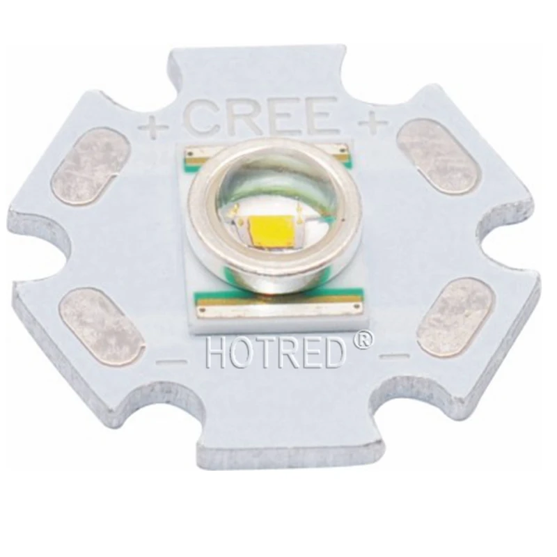 50 шт. CREE 3 Вт светодиодный XRE Q5 светодиодный XLamp cree 3 Вт xr-e светодиодный нейтральный белый теплый белый желтый оранжевый 3 Вт Светодиодный светильник диод на 16 мм 20 мм PCB