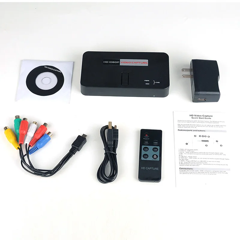 Новинка 2017 рекордер vhs на dvd запись видео в USB флэш-диск или SD TF-карту
