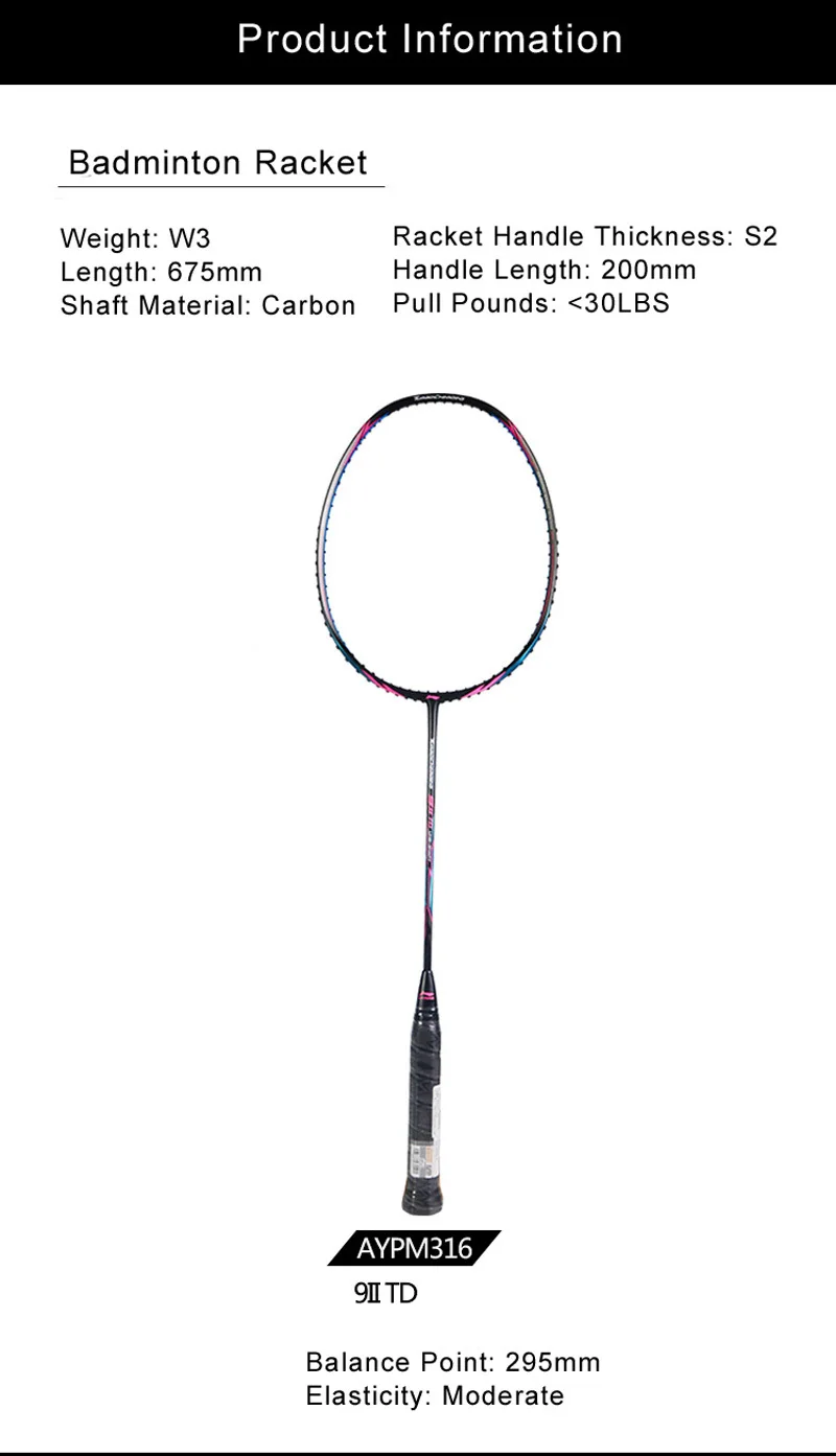 Li-Ning профессиональные ракетки для бадминтона с турбо-зарядкой 9II TD, накладные ракетки AYPM316 L853OLA