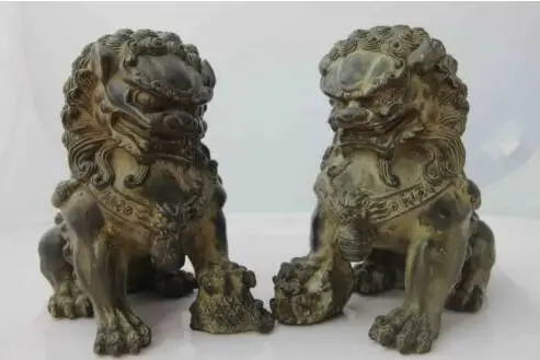Chinese Horse Feng Shui Copper Bronze Evil Door Fu Foo Dog Lion Protection beast | Дом и сад