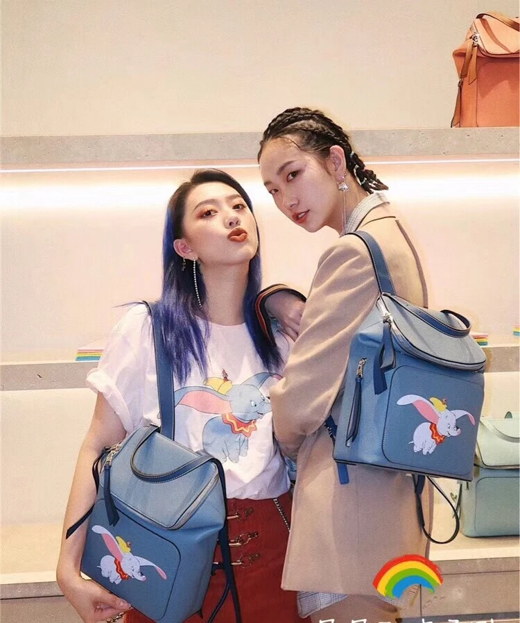 fashion Women genuine leather Backpack, lady real leather dumbo backpack,girl leather school bag,free shipping