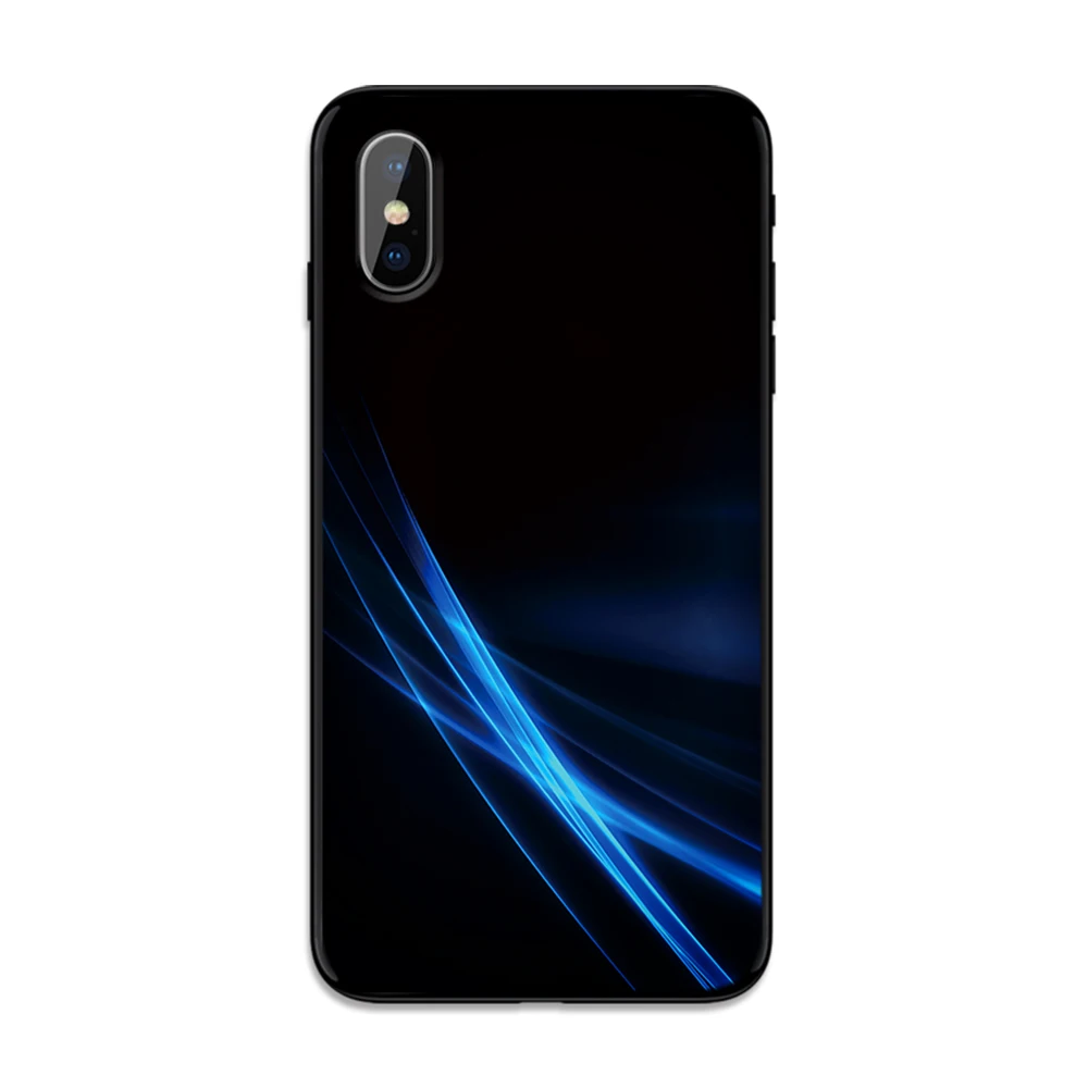Черно-белый мягкий чехол из ТПУ для Apple iPhone 6 6S 7 8 Plus 5 5S SE X XS MAX XR силиконовые чехлы |